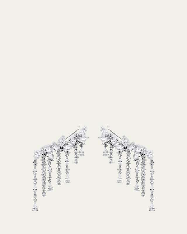 Sterling Silver Gizelle Earrings with Cubic Zirconia